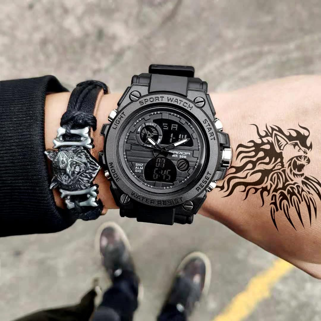 Mens Watches Sports Outdoor Waterproof Military Watch for Men Tactical Watch Ana