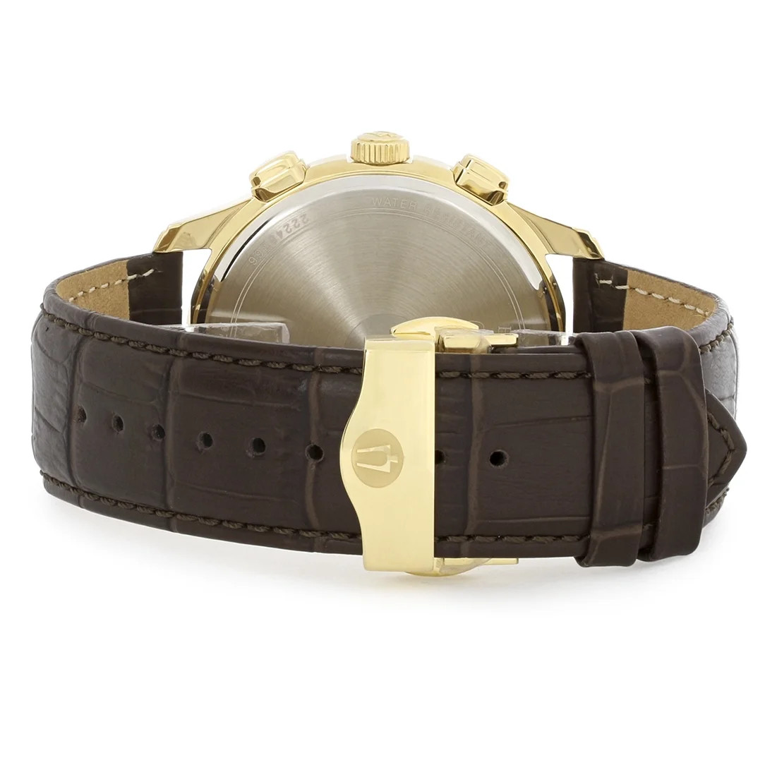 Bulova Men’s Watch 97B169 Brown Dial 46.5mm Stainless Steel Quartz Wristwatch