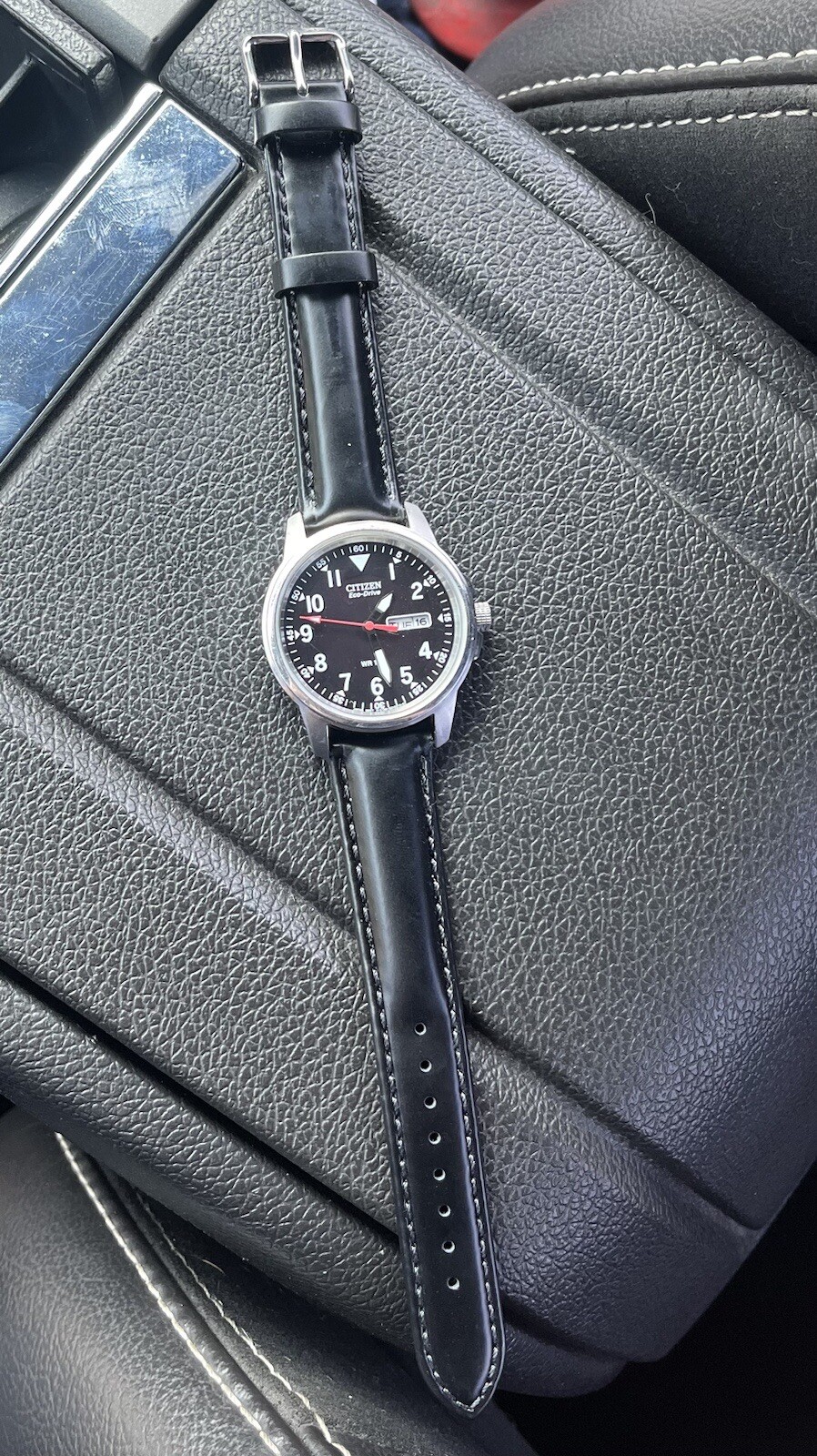 Citizen Garison Men’s Watch Black leather strap
