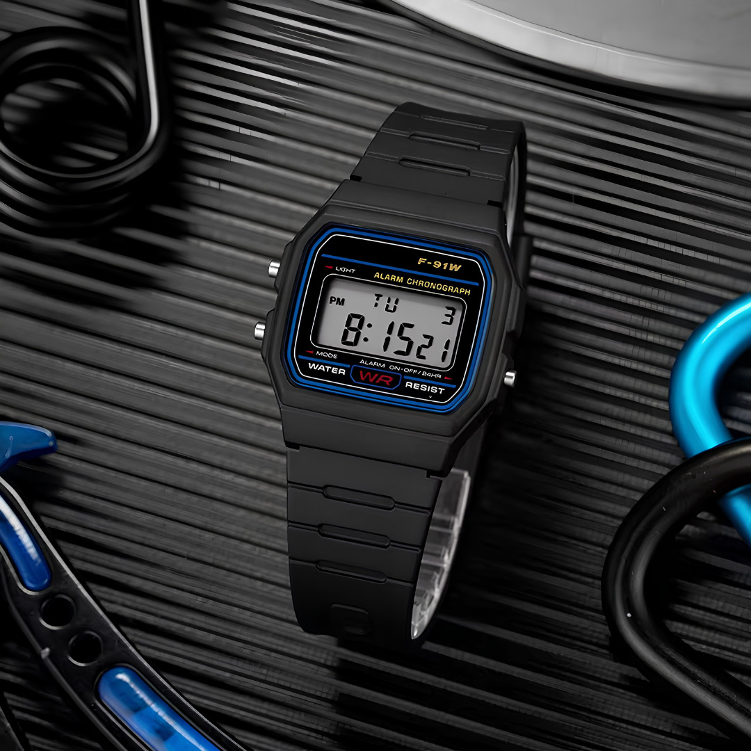 F91W Classic Digital Resin Strap Watch Alarm Stopwatch Chronograph Unisex