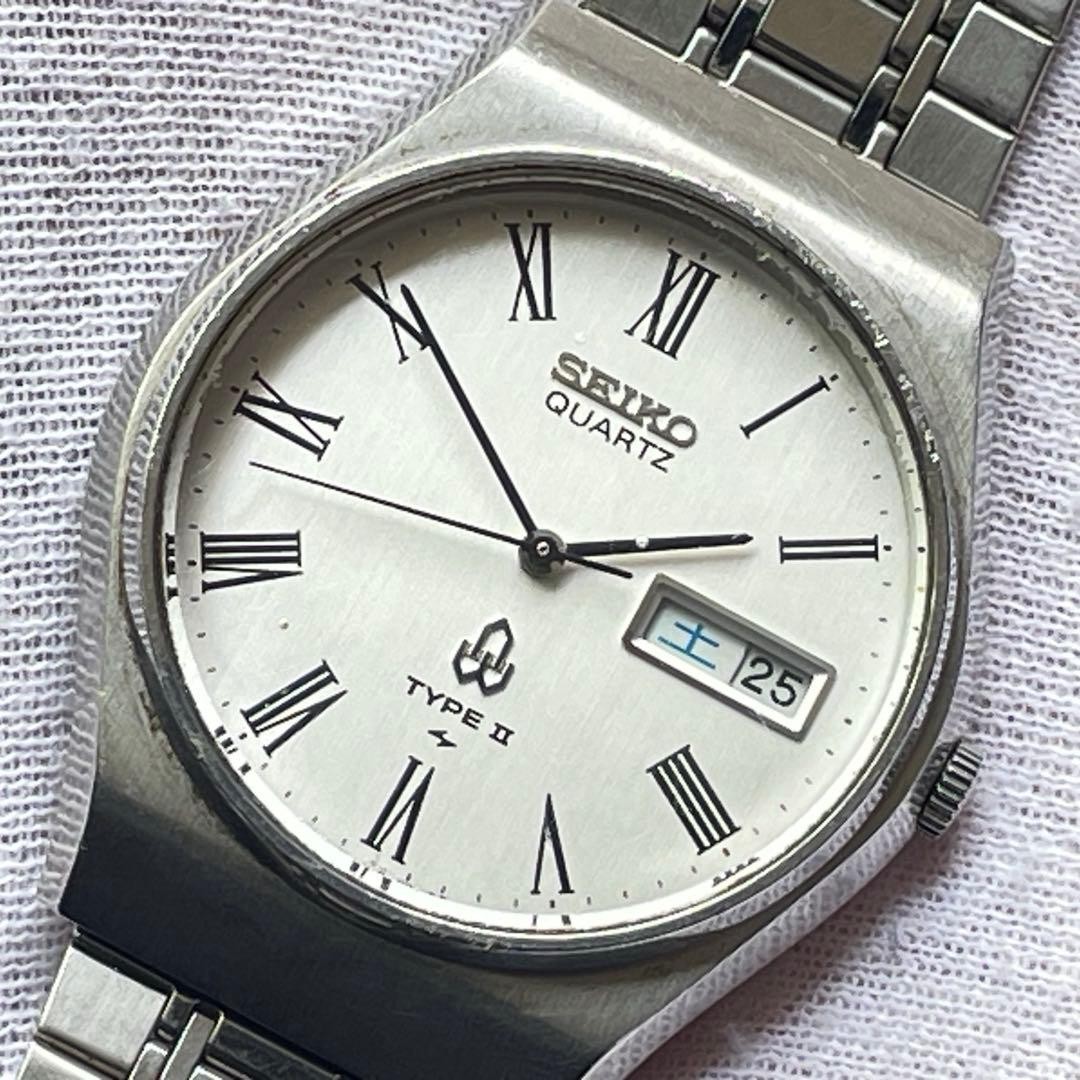 Seiko Type II 4336-8040 Silver Dial Mens Watch