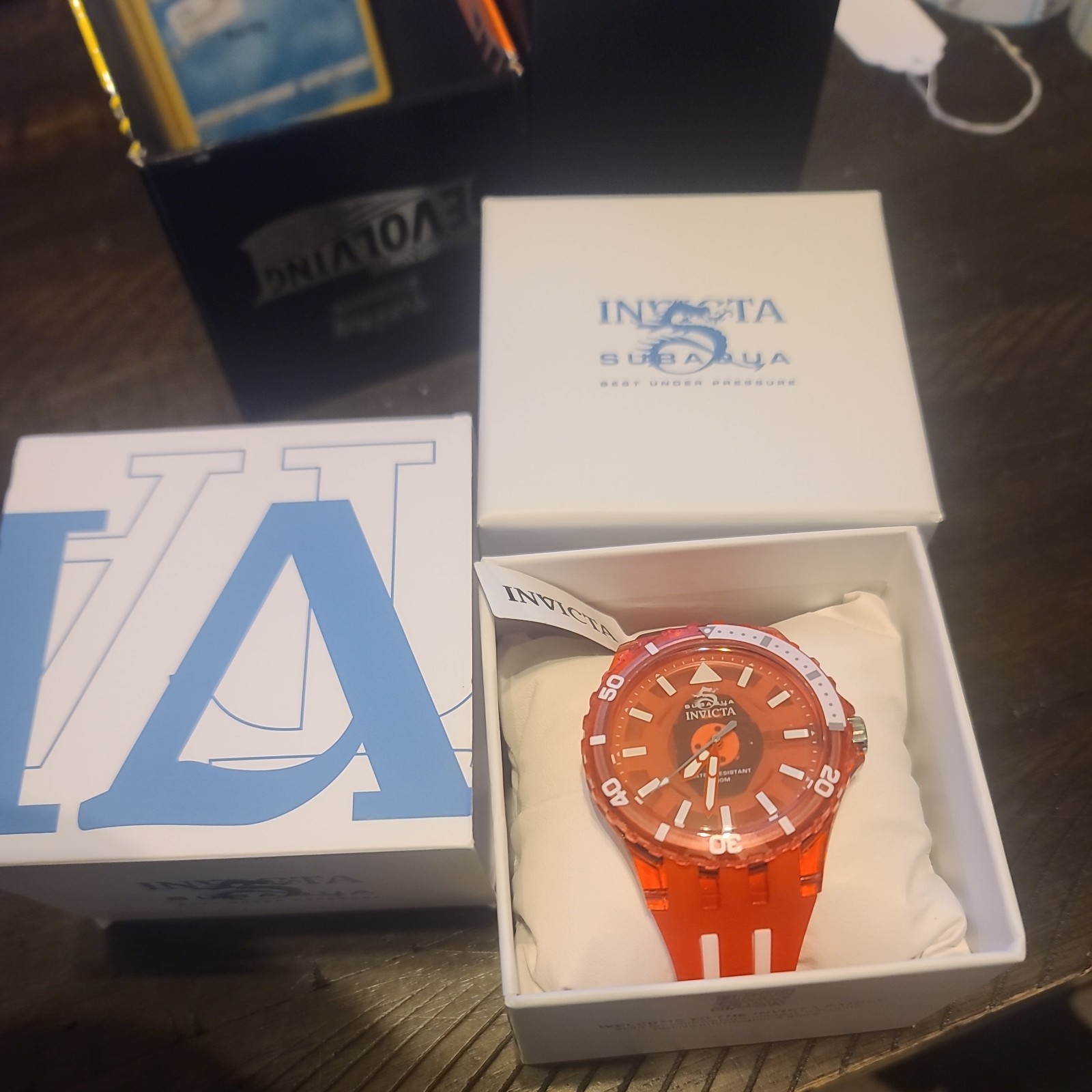 Invicta Subaqua Men’s Watch – 44mm, Red New In Box (69450)