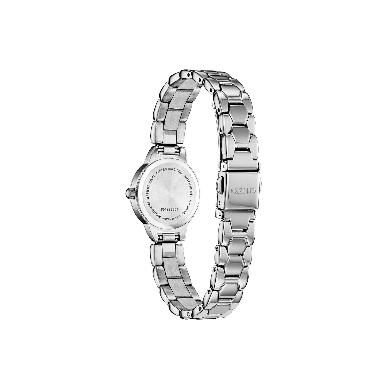 Citizen Quartz Womens Crystal Accent Silver Tone Stainless Steel Bracelet Watch