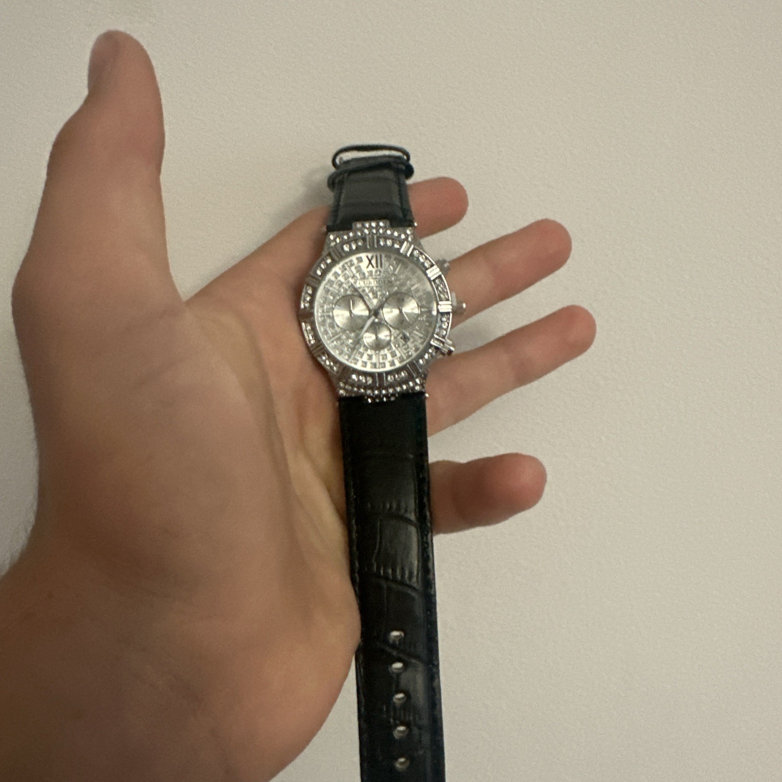 Leather Band Wrist Watch