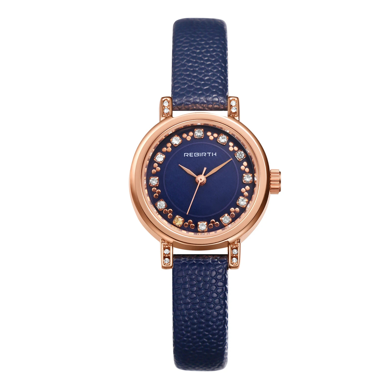 Lancardo Women’s Diamond Dial Quartz Watch Leather Strap 3ATM Waterproof
