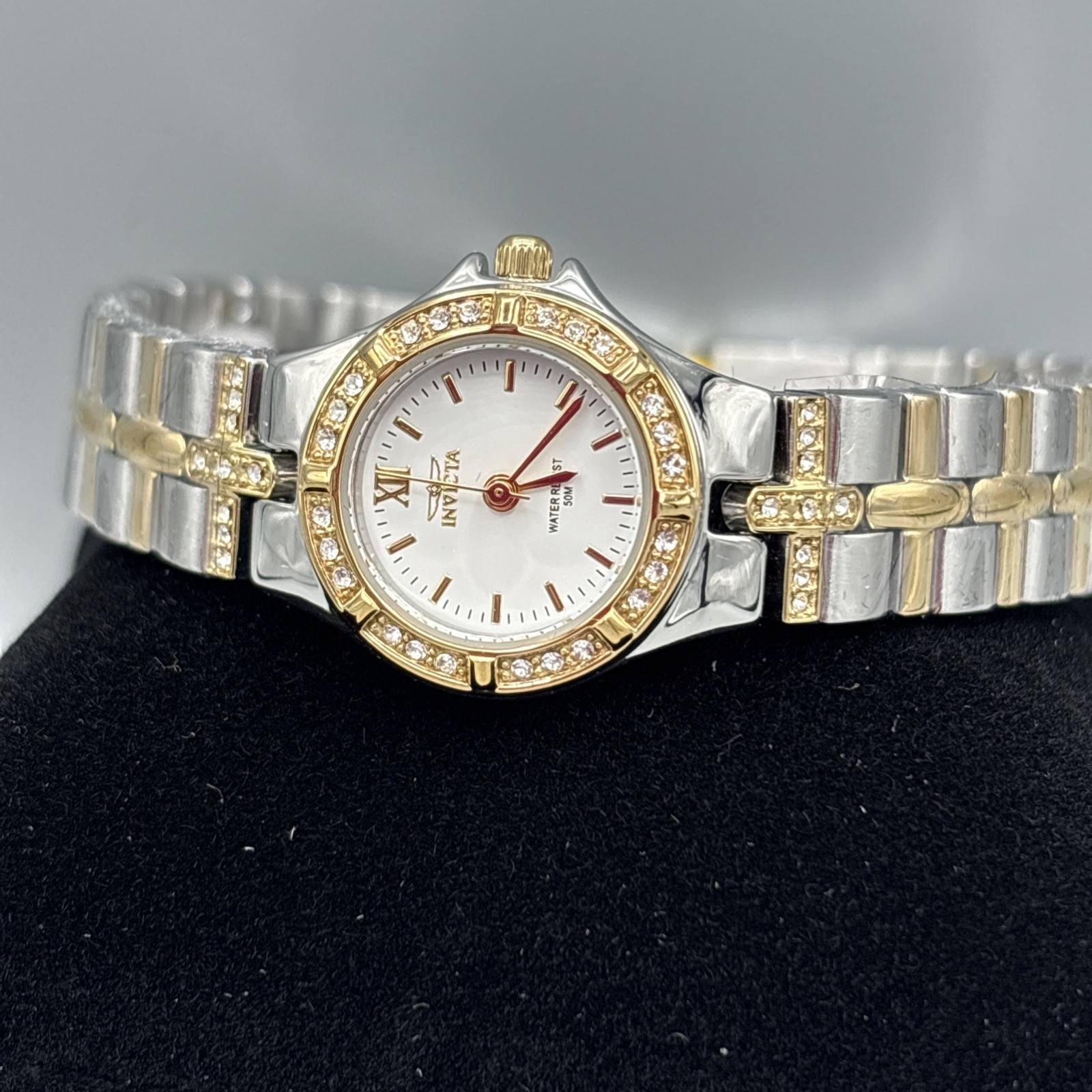 Invicta Wildflower Ferryn 0133 Women’s Watch 21.5mm Swiss Ronda Two Tone New