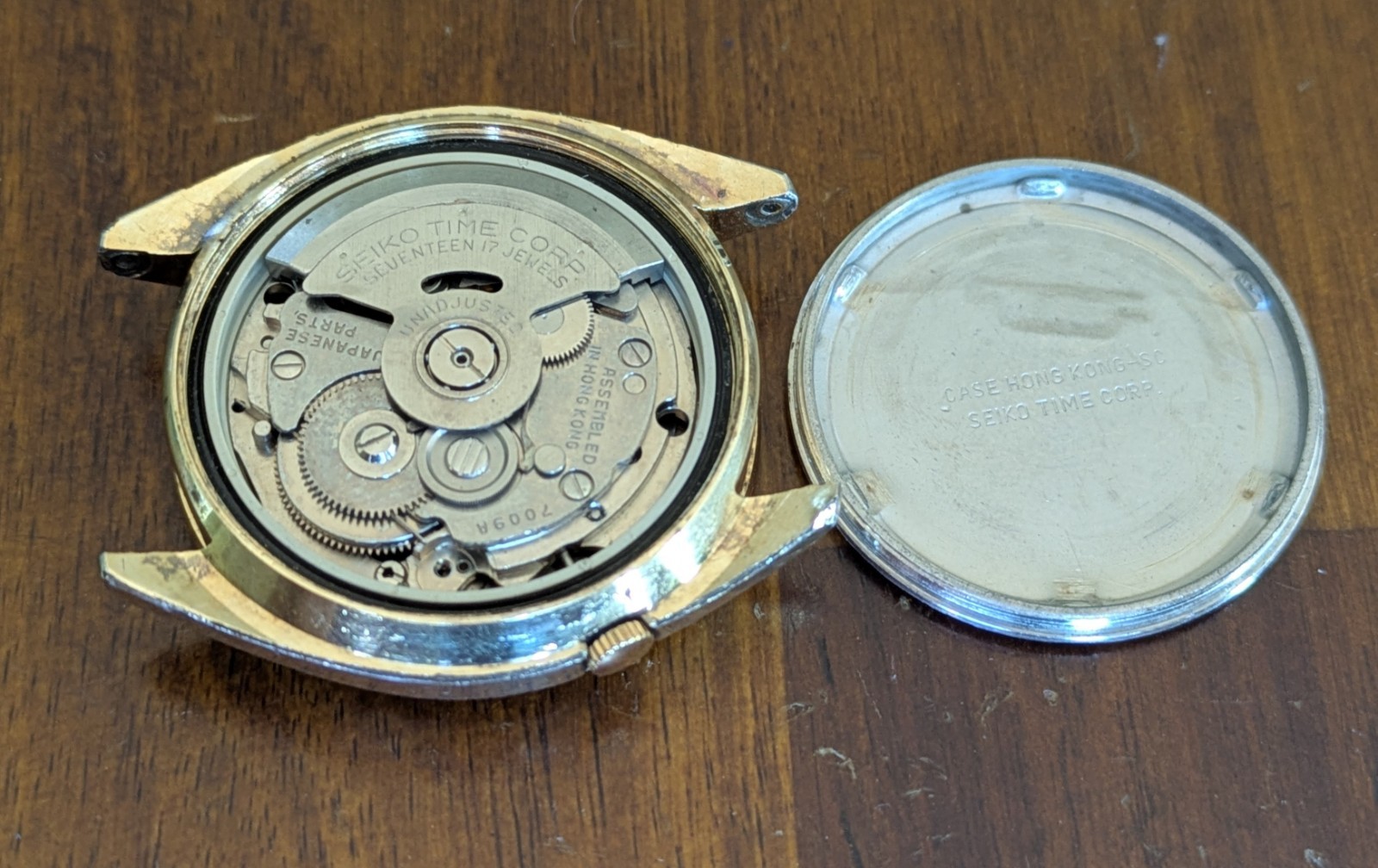 Vtg Seiko 7009-8279 Automatic Men’s Watch 37.5mm Missing Seconds Hand