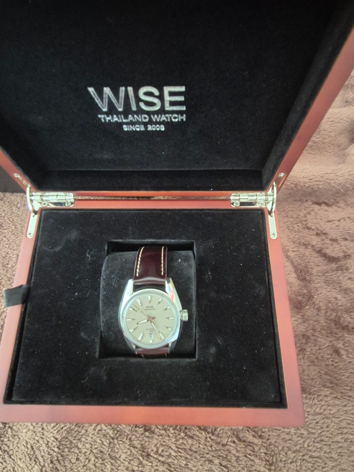 Wise Adamascus AD791A Stainless steel 904L 39mm Enamel Silver grey