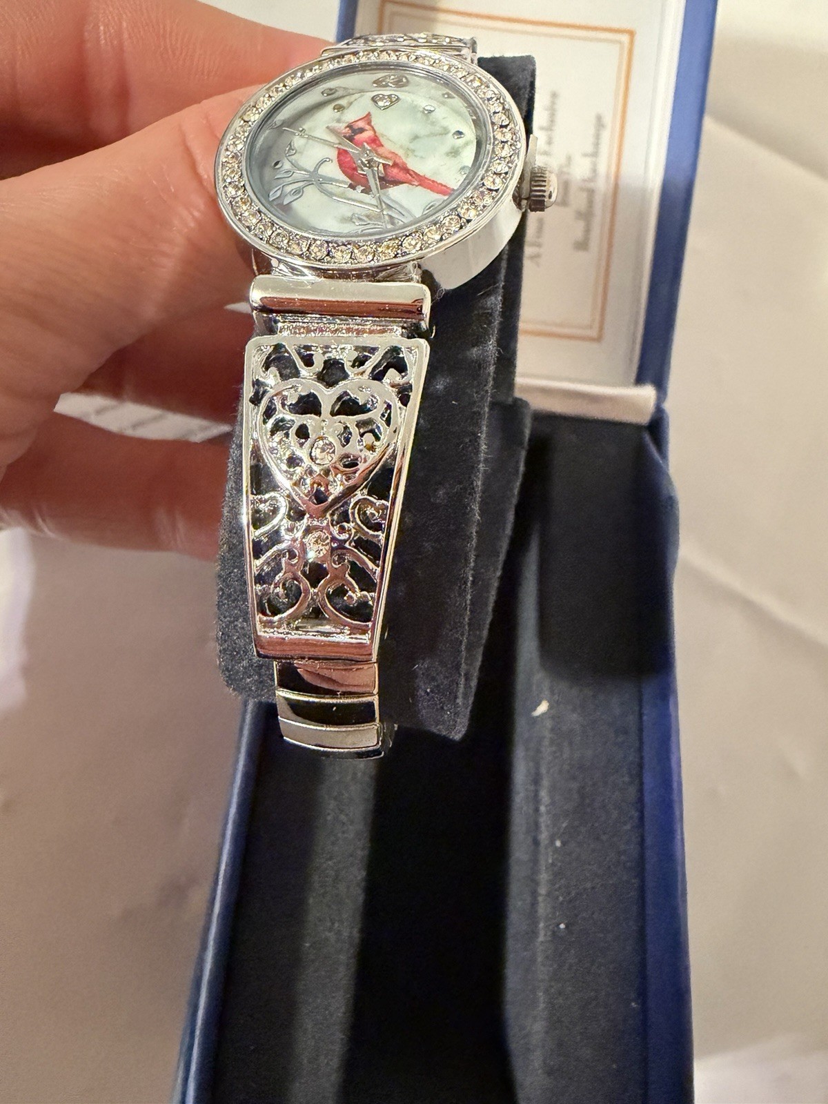 Bradford Exchange Ladies Watch – Preowned – Box & Papers – Needs Battery