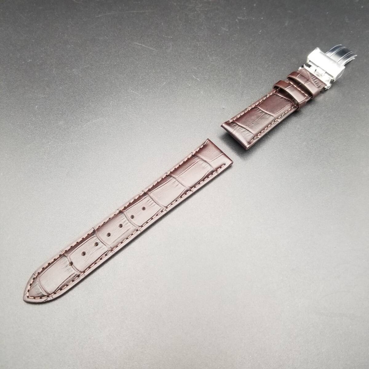 Citizen 20mm Watch Strap Citizen Collection NP1010 01A Leather Band Brown with D