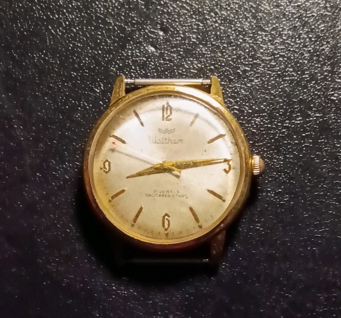 Waltham 21 Jewels Manual Wind Gold Plated Shock-Resistant Wristwatch UTC 2291