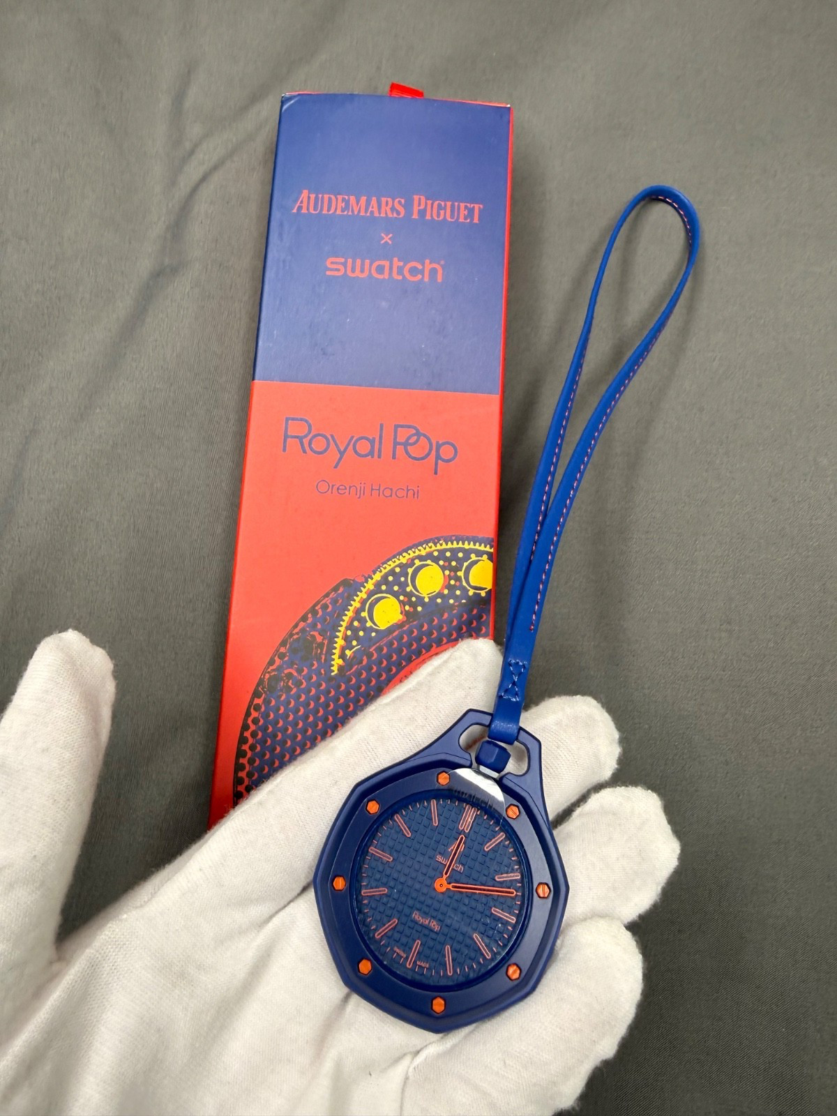 Swatch AP Watch- Royal Pop -Orenji – Knicks Blue FAST SHIP USA NEW