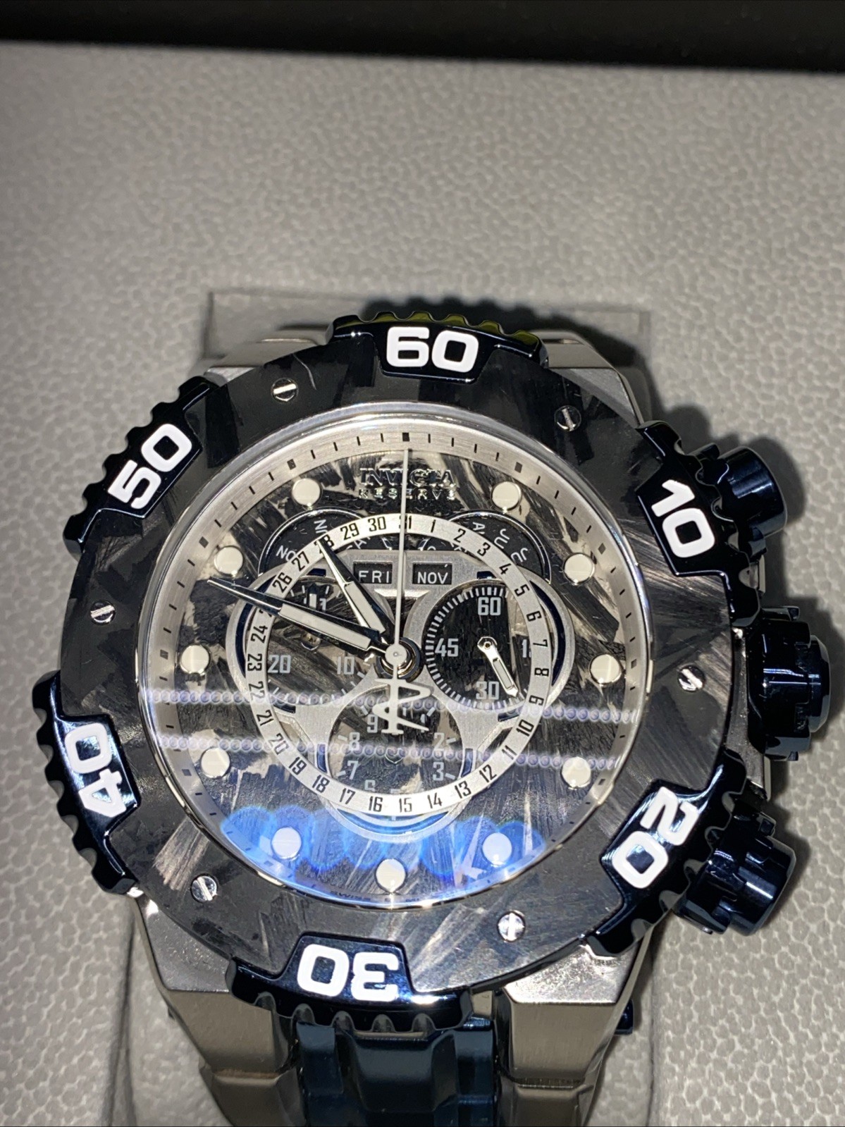 Invicta Reserve Carbon Hawk Chronograph Watch 37265 54mm