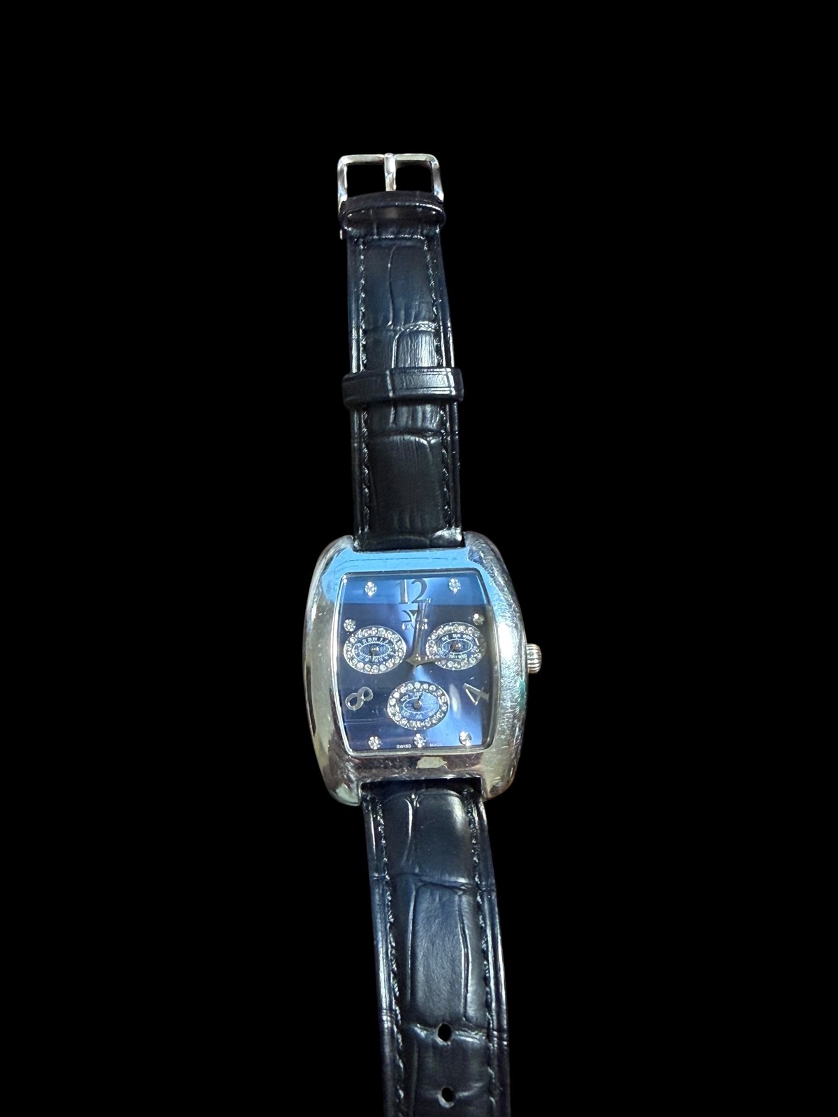 LE VIAN Limited Edition Swiss Made Diamond Chronograph Quartz Wristwatch
