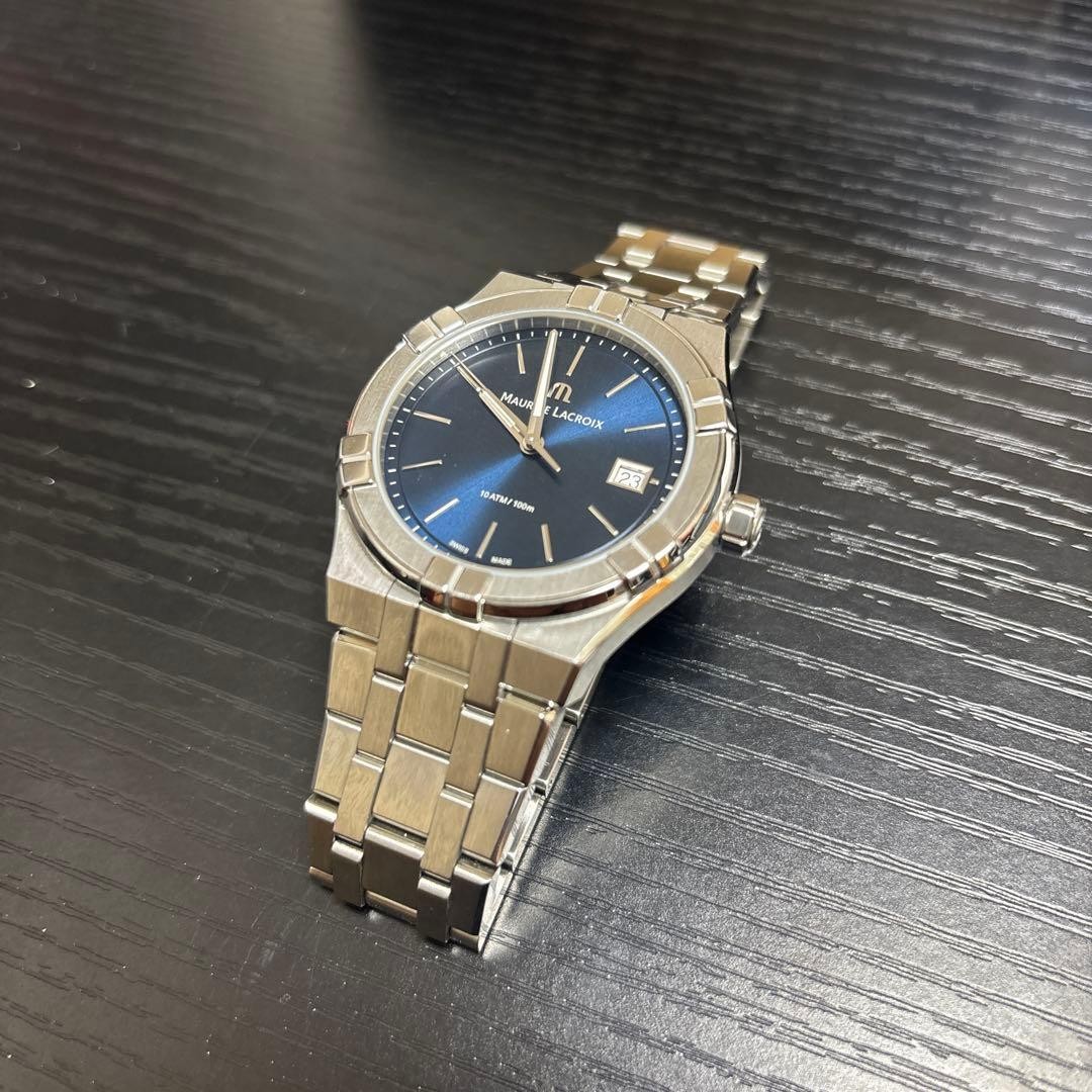 Maurice Lacroix Aikon AI1108-SS002-430-1 SS 1.54in Navy Quartz