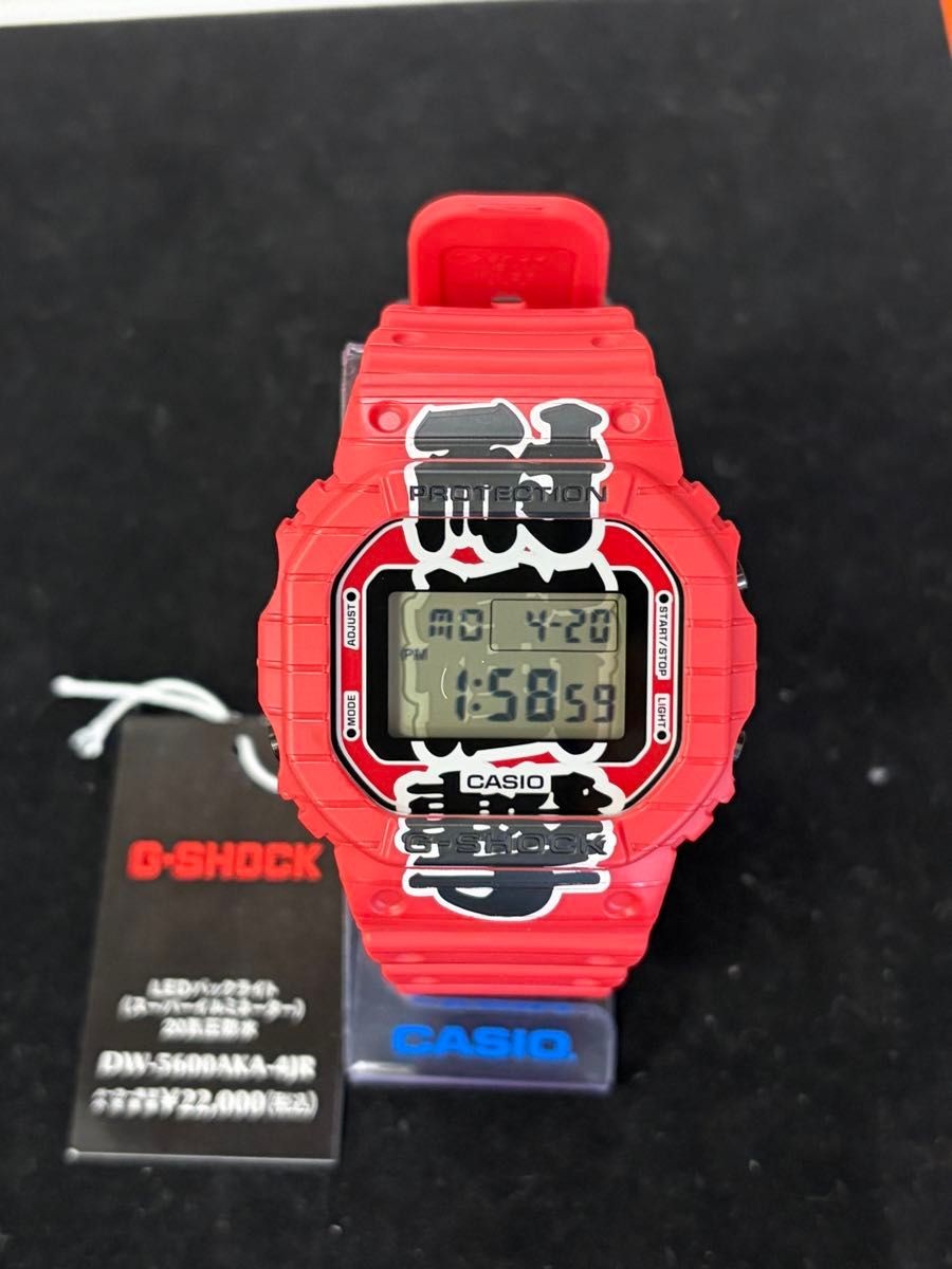 Brand new G SHOCK limited red lantern motif shock resistant DW 5600AKA 4JR