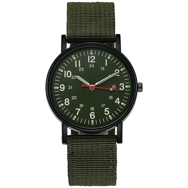 Military Watch Army Durable Water Proof Luminous 24Hours Dial Nylon Strap USA