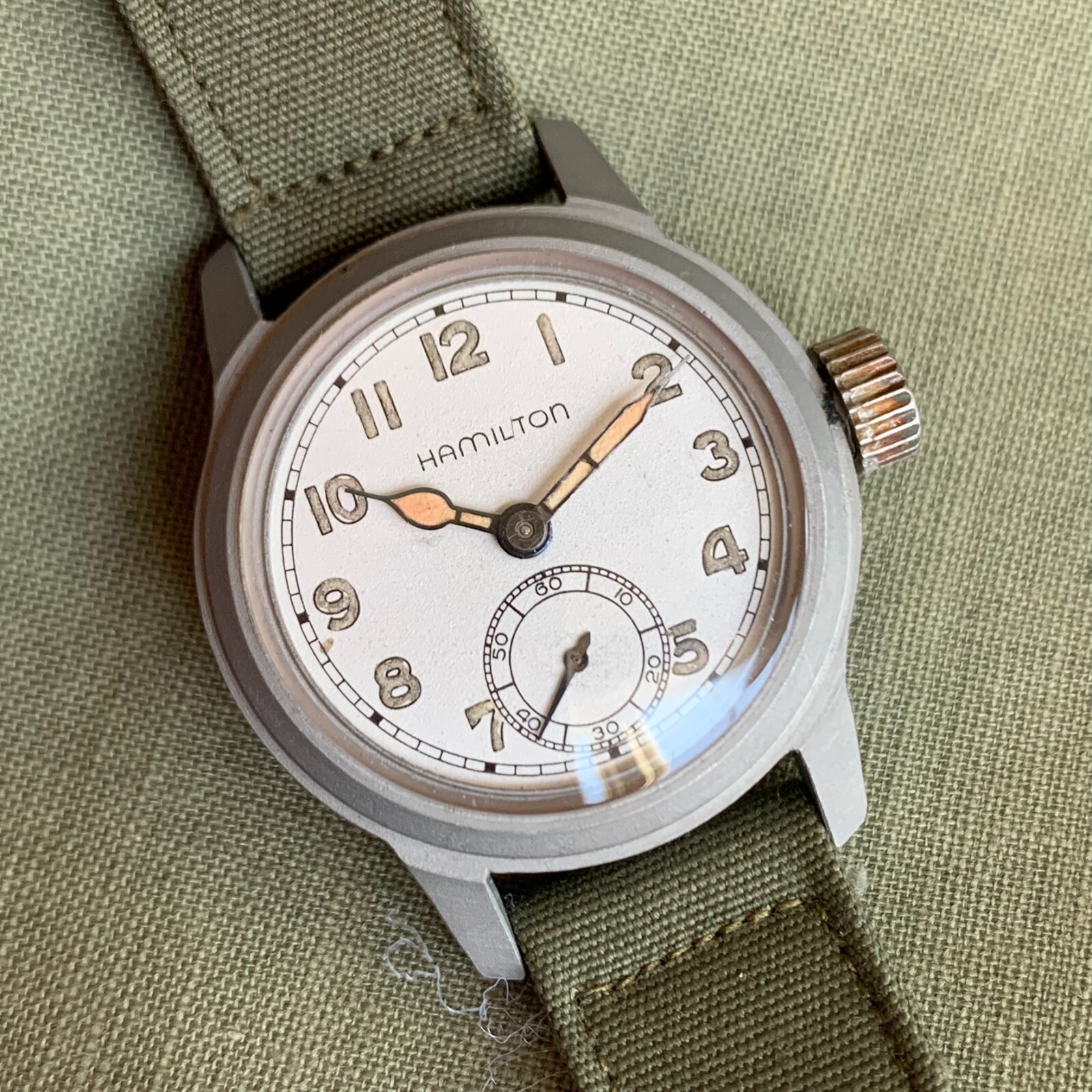 1946 Hamilton 987A Manual Wind US Military Wristwatch – Customized