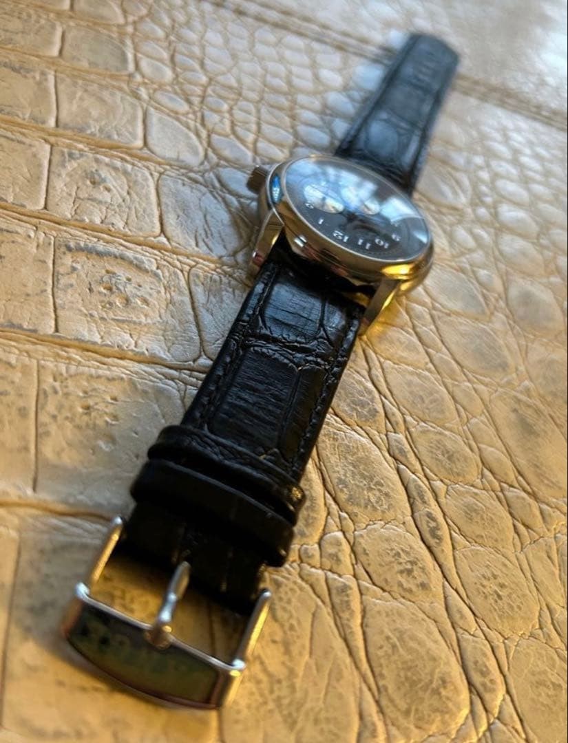 Automatic Chronograph Leather Strap 22mm Lug Width From Japan