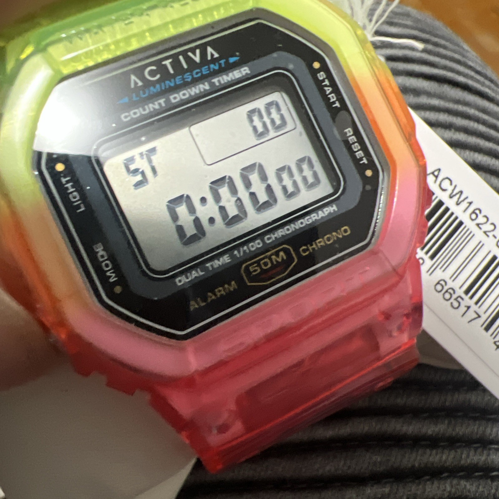 Activa Retro X Invicta Unisex Digital Watch – 50mm, Red,🔥Blue (ACW1622-003)