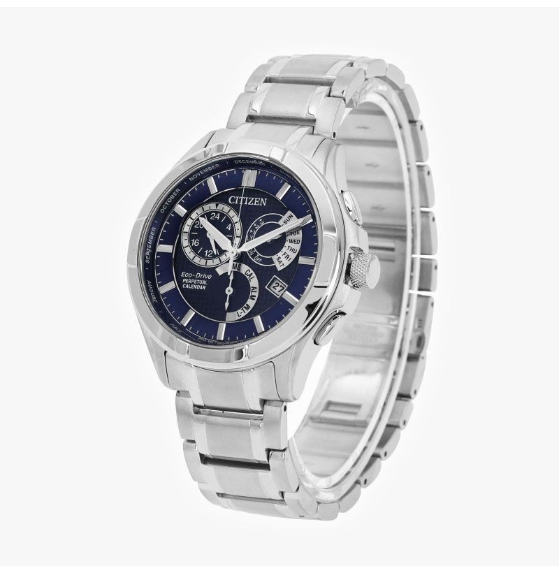 NEW CITIZEN ECO DRIVE CALIBRE 8700 PERPETUAL CALENDAR GMT WATCH BL8160-58L