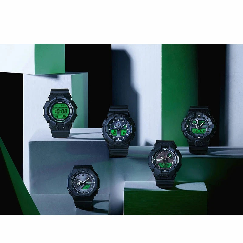 CASIO G-SHOCK GA-B2100BEG-1AJF BLACK AND ELECTRO GREEN Series Resin Men Watch