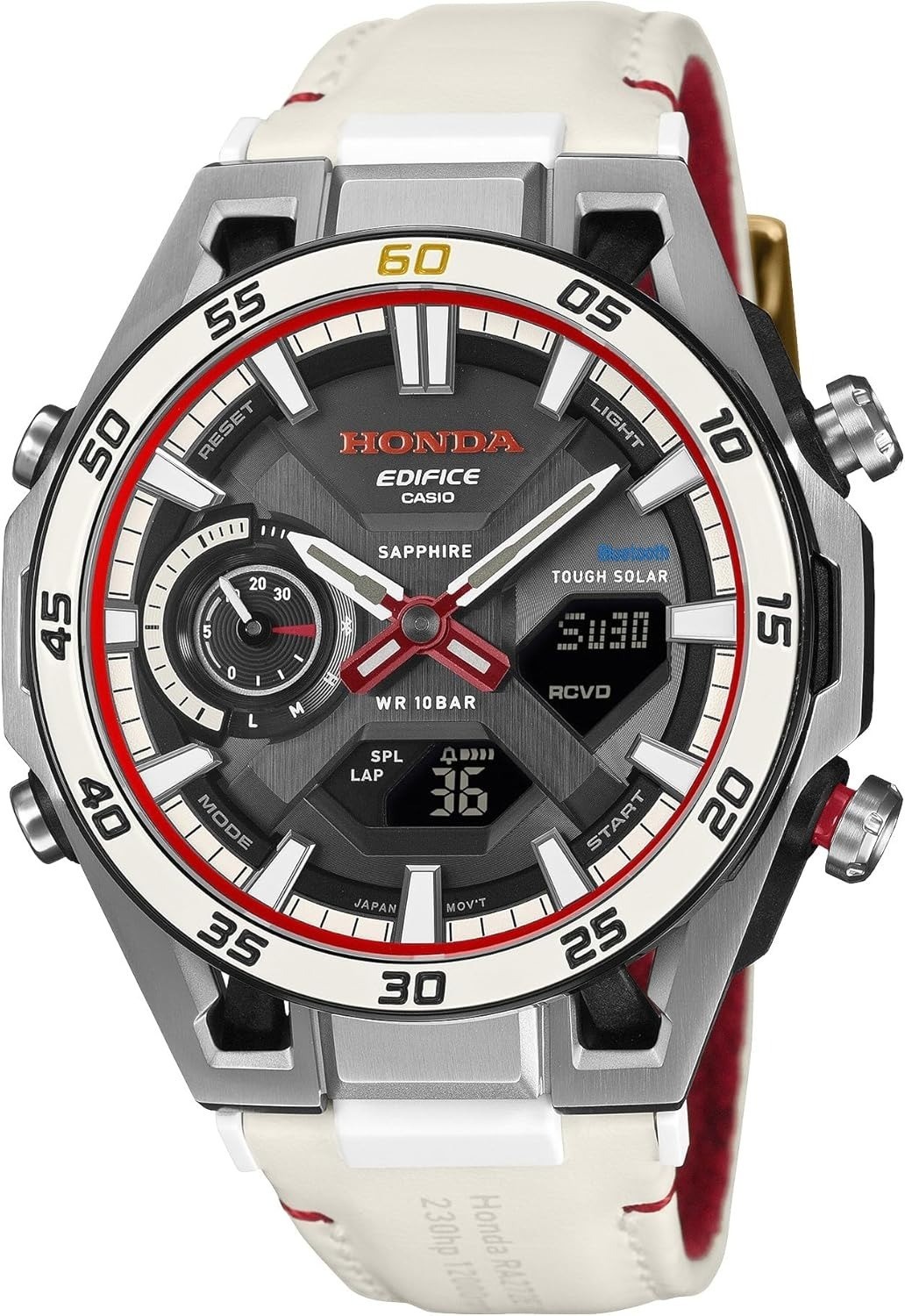 Casio Edifice × Honda Watch 60th Limited Model ECB-2300HR-1AJR White w/Box NEW