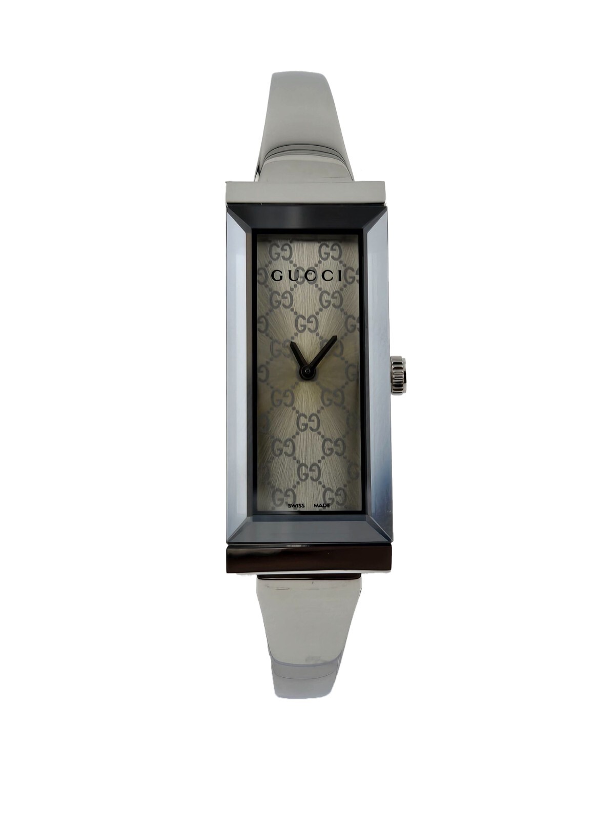 Gucci G-Frame Women’s Silver Dial Stainless Steel Watch – YA127511 ($695 MSRP)