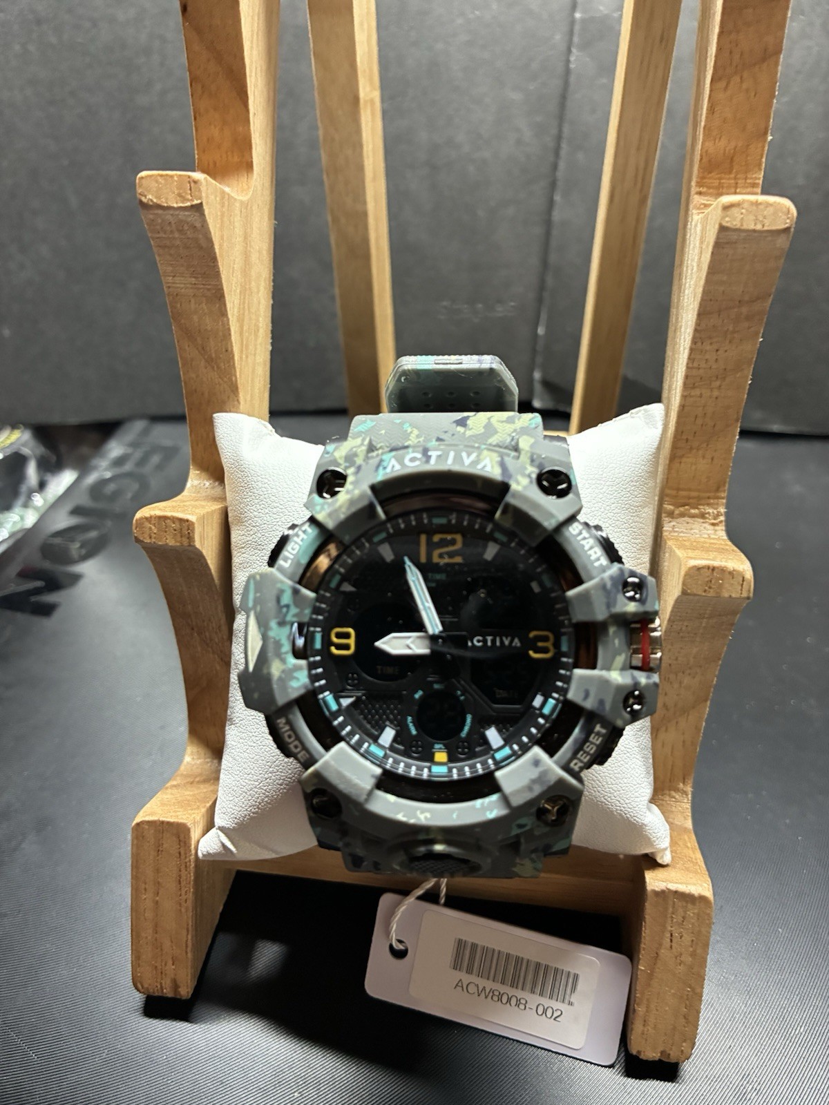 Activa Decus X Invicta Digital Men’s Watch – 49mm. Camouflage. Grey(ACW8008-002)