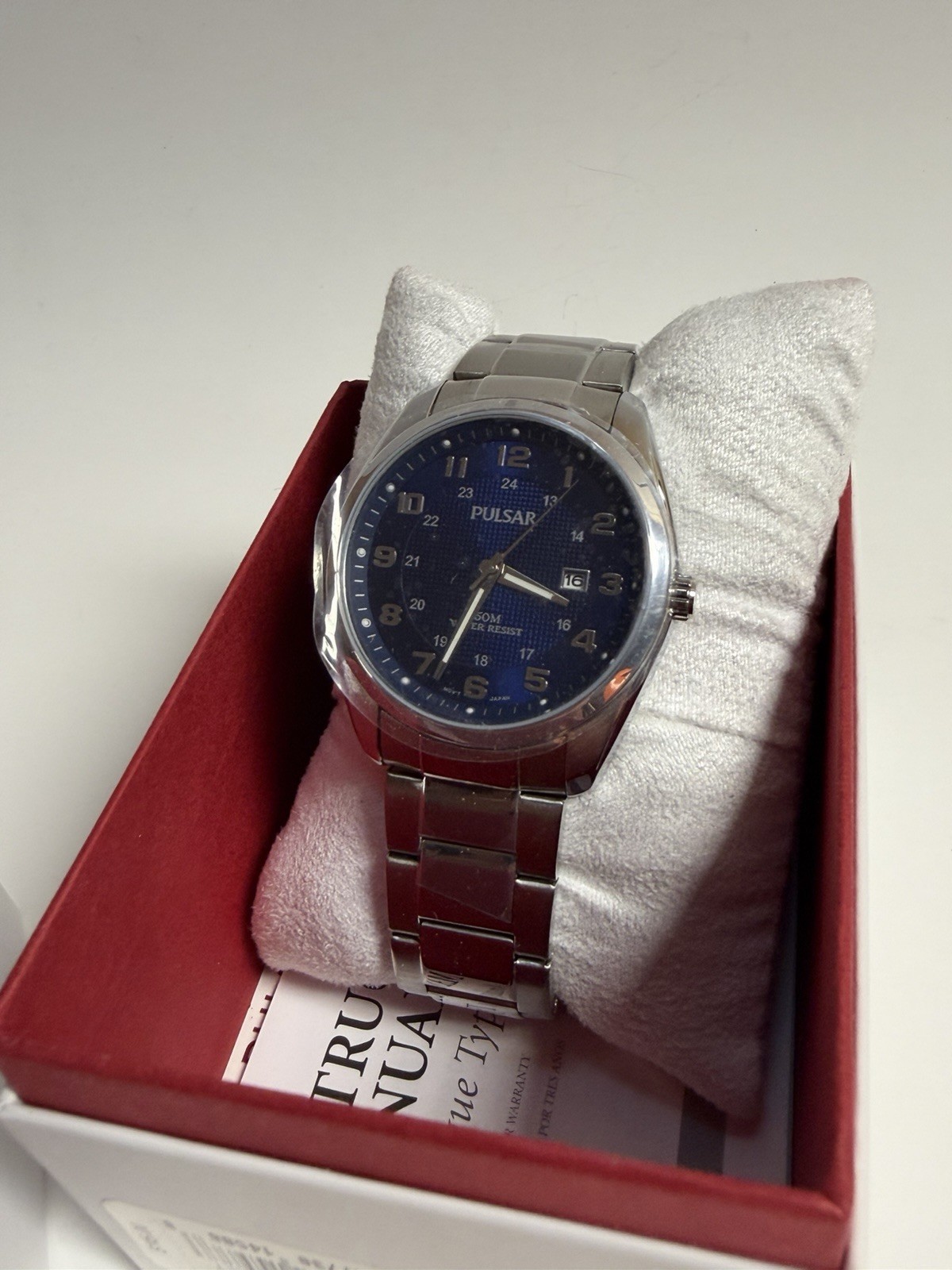 Pulsar Watch PH9069 Men’s Business Blue Dial Steel Bracelet Watch New