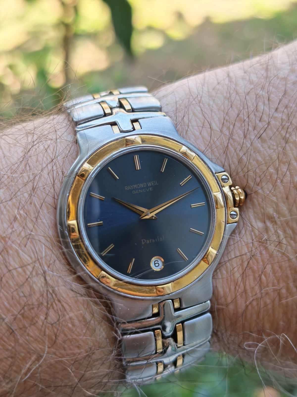Raymond Weil Parsifal 9190 18 Carat & Stainless Steel Watch – Blue Dial & Date