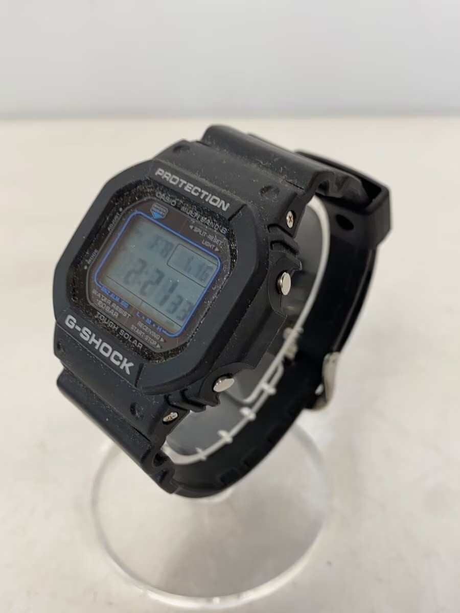 CASIO G-SHOCK GW-M5610U-1CJF Blue Tough Solar Radio Men Watch Used w/Box