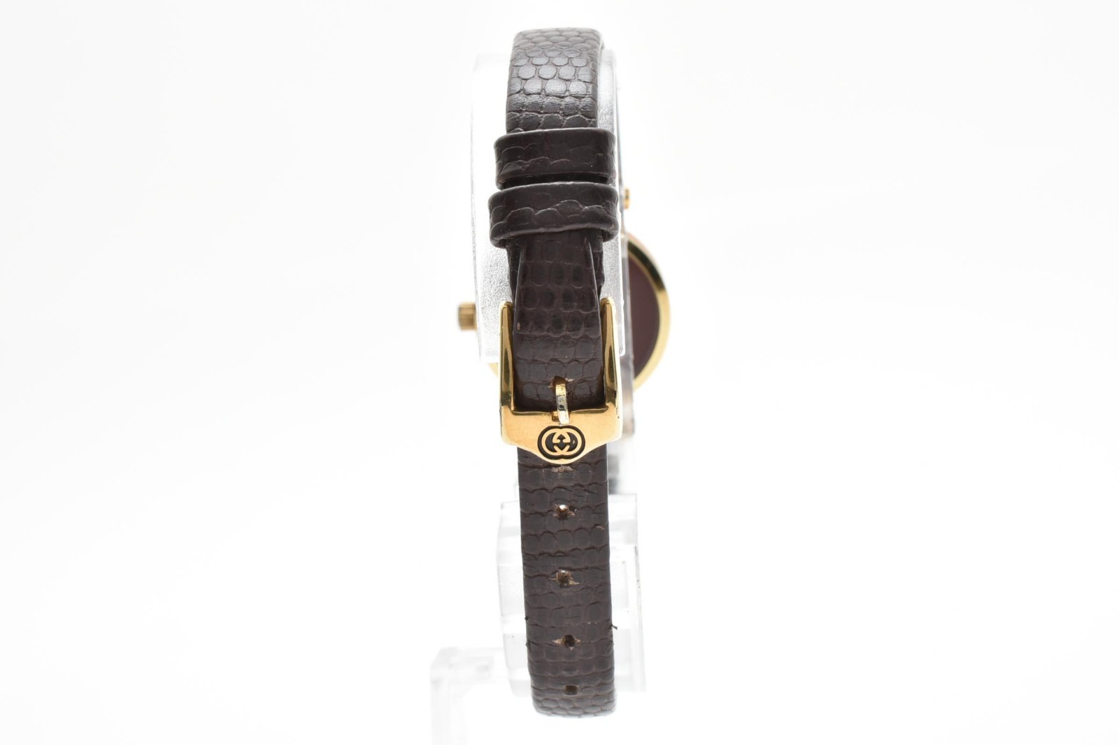 Vintage [N MINT] GUCCI 2000L Gold Ivory Dial Roman 22mm Qz Ladies Watch JAPAN