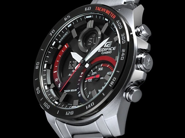 CASIO EDIFICE Smartphone Link Bluetooth ECB 900DB 1A Black Silver Men s Watch