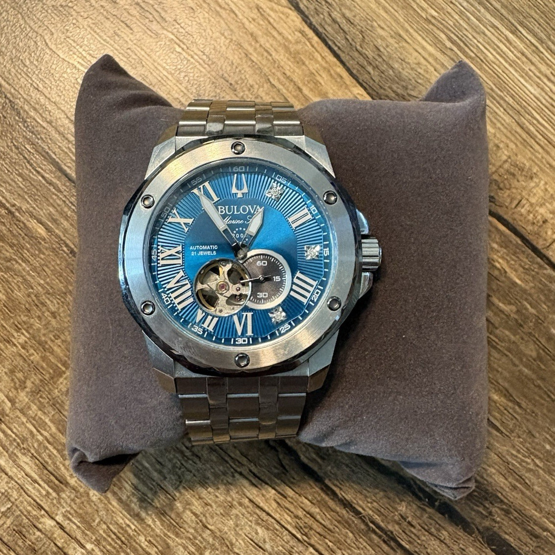 Bulova Marine Star Marc Anthony Blue Dial Men’s Watch 98D184