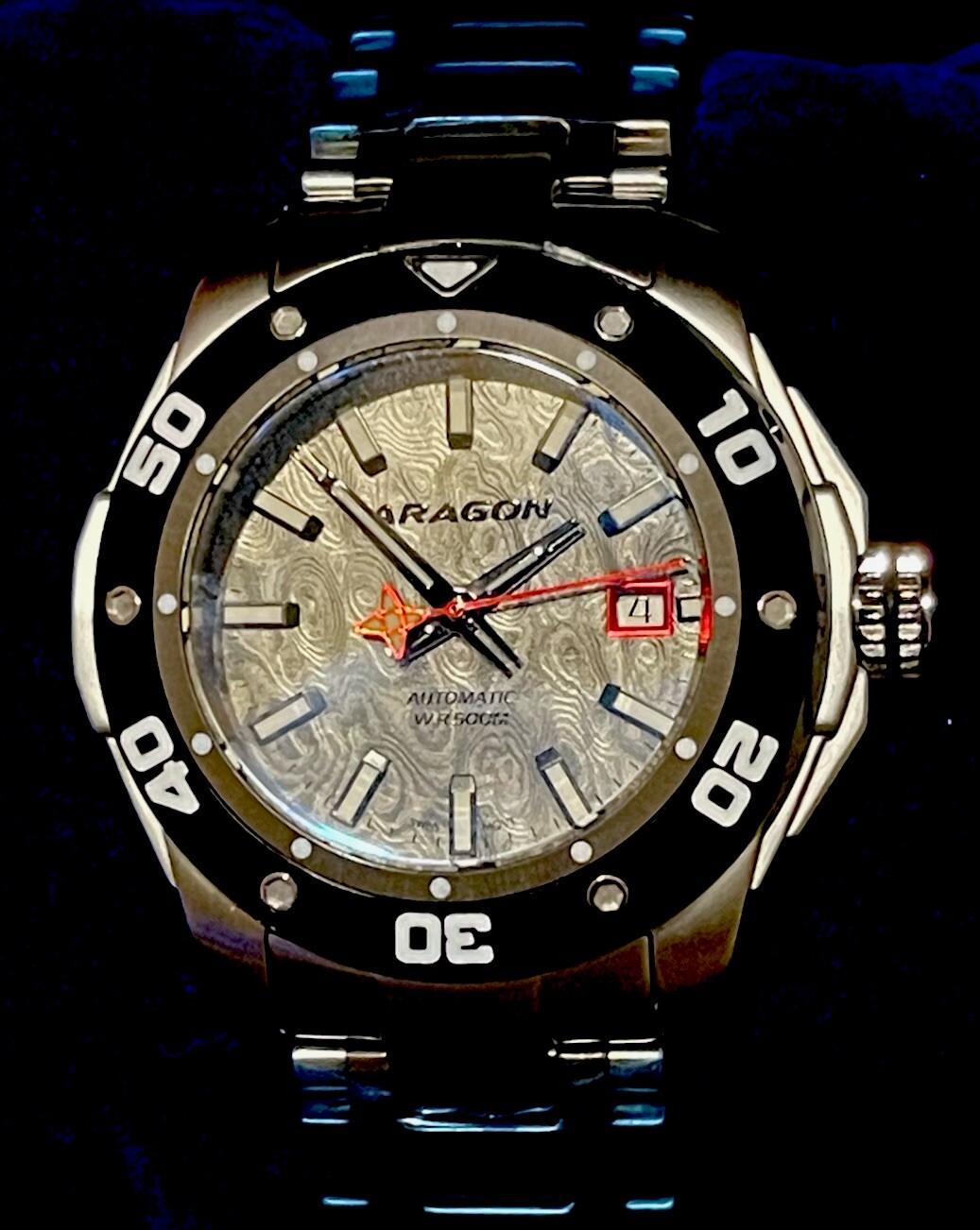Aragon A342SLV Superjet Damascus Limited Edition Automatic 44mm