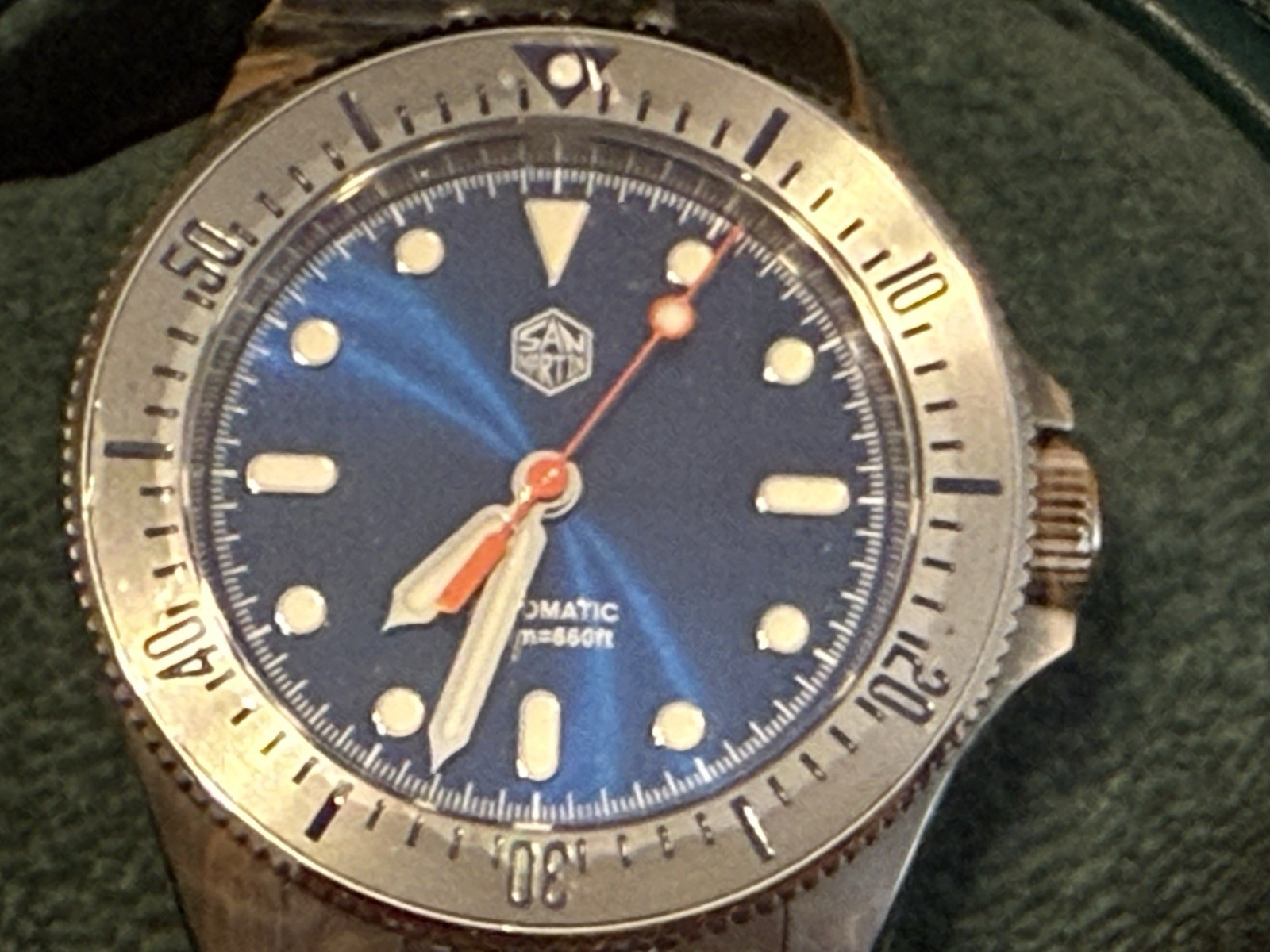 San Martin Automatic 38.8mm 20ATM Sapphire Seiko NH35 Automatic Blue